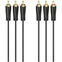 Hama Audio-/Video-Kabel, 3 Cinch-Stecker - 3 Cinch-Stecker, vergoldet, 3,0 m