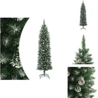 vidaXL Künstlicher Weihnachtsbaum mit Ständer Schlank 120 cm PVC - Weihnachtsbäume