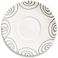Gmundner Keramik Graugeflammt, Unterteller Teetasse Maxima (Ø18cm)