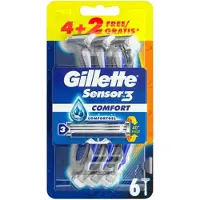 Gillette Sensor3 Comfort Razors 6 stk.