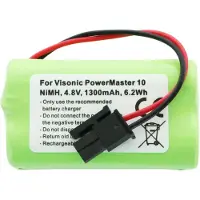 AccuCell Akku passend für Visonic PowerMaster 10 Akku-NiMH GP130AAM4YMX 4,8 Volt 1300mAh, max. 6,2Wh