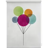 Lichtblick Original Seitenzugrollo "Rollo Klemmfix, ohne Bohren, Verdunkelung, Ballon - Bunt" verdunkelnd Verdunkelung energiesparend freihängend