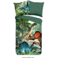 Muller Textil Duvet cover Good Morning 135x200 + 1* 80x80 cm - dinosaurs