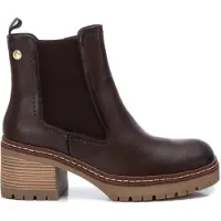 Xti für Damen. 14337003-MARRON Stiefelette 143370 braun (39), 5 bis 8 cm, Reißverschluss, Lässig