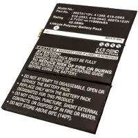 AccuCell Akku passend für den Apple iPad 3 Akku 616-0586, 616-0593, 616-0604, 969TA103H, 969TA110H, A1389