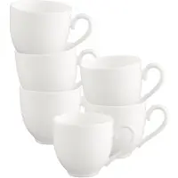 Villeroy & Boch Multipack White Pearl Mokka-/Espressoobertasse - 6 Stück