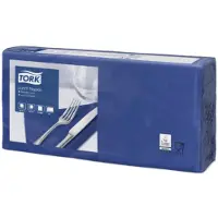 Tork Servietten Lunch Advanced 477215, dunkelblau, 33 x 33 cm, 1/4-Falz, 2-lagig, 10 x 200 Stück
