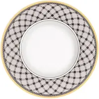 Villeroy & Boch Brotteller "Brotteller Audun Promenade ø 16 cm weiß-grau-gelb"