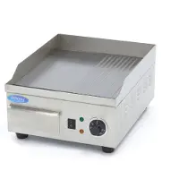 Maxima - Gastro Grillplatte - Halb Gerillt - 36 cm - inkl. Tropfschale