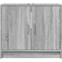 vidaXL Waschbeckenunterschrank Grau Sonoma 63x29x55 cm Holzwerkstoff