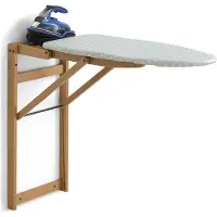 Arredamenti Italia ARIT Bügeltisch STIROJOLLY – Wandbügeltisch klappbar aus Massivholz Buche, 86 x 38 cm, Farbe Kirsche, Italy -