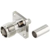 Telegärtner TNC-Kabeleinbaubuchse mit Flansch 50 Ohm, crimp/crimp, A1005, Z54, G01 (RG-58 C/U)