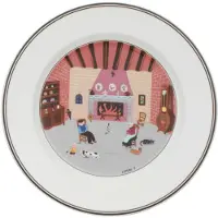 Villeroy & Boch Frühstücksteller "Frühstücksteller Kamin Design Naif ø 21 cm bunt"