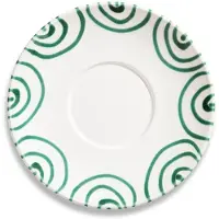 Gmundner Keramik Grüngeflammt, Unterteller Teetasse Maxima (Ø18cm)