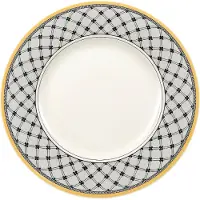 Villeroy & Boch Frühstücksteller "Frühstücksteller Audun Promenade ø 21,6 cm weiß-grau-gelb"