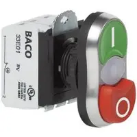 Baco Doppeldrucktaster Leucht hoch 600 V 10 A