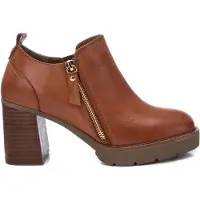 Carmela für Damen. 16186103-CAMEL Lederstiefeletten 161861 braun (38), 5 bis 8 cm, Reißverschluss, Lässig