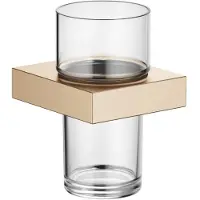 Dornbracht Porte-verre avec verre en cristal, modèle mural, 83400780-46, 83400780-46