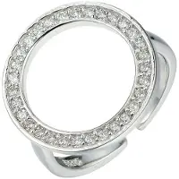 Everneed Bella Ring - Silber klarer Stein