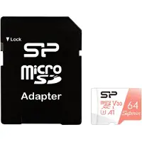 Silicon Power Superior, 64 GB, MicroSDXC, Klasse 10, UHS-I, 100 MB/s, 80 MB/s