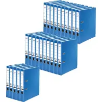 Falken Recycolor Ordner, DIN A4, Rückenbreite 50 mm, 25 Stück, blau