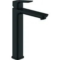 GROHE Cubeo Einhand-Waschtischbatterie, XL-Size, Ausladung 161mm, ohne Ablaufgarnitur, 1017292430, Farbe: Matt Black