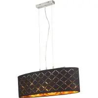 Globo Lighting Hängeleuchte Metall Nickel matt, 3x E27