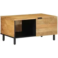 vidaXL Couchtisch Braun 80x50x40 cm Massivholz Mango