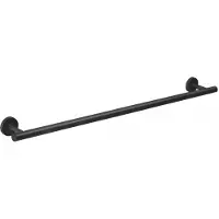 Herzbach Deep Black Badetuchhalter 23.816500.1.12 800 mm, schwarz matt, Wandmontage