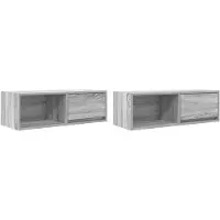 vidaXL TV-Schränke 2 Stk. Grau Sonoma 80x31x25,5 cm Holzwerkstoff