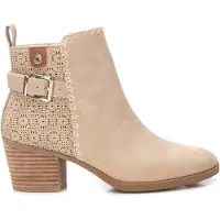 Refresh für Damen. 17262301-BEIGE Stiefelette 172623 beige (37), 3 bis 5 cm, Reißverschluss, Lässig