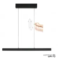 Steinhauer Design-Pendelleuchte Fluxy 120cm schwarz