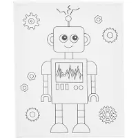 Creativ Company Leinwand mit Aufdruck Roboter 24x30cm