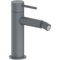 Herzbach SIRO GREY Bidet-Einlochbatterie mit Ablauf Grau matt