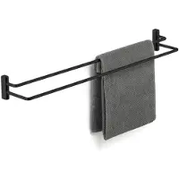 Giese 11832-14 Badetuchhalter Etagere 2-teilig, schwarz matt
