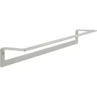 Herzbach Design iX Handtuchhalter 17.818000.1.09 Edelstahl gebürstet, Wandmontage, 450 mm