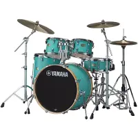 Yamaha Stage Custom 5-teiliger 22-Kesselsatz Birke Matte Surf Green