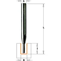 Cmt | C712 Nutenfräser mit Stirnzahn / Schaft Ø6 mm