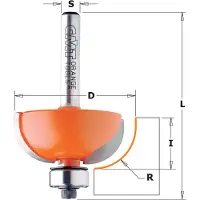 Cmt | Abrundungsfräser konvex R4,75-R19 / Schaft Ø12 mm