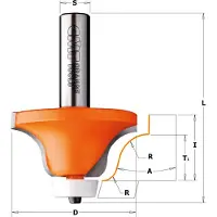 Cmt 980.551.11 Corianfräser schräg 10° + Lagerschaft 12 mm