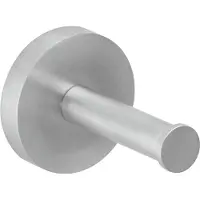 Herzbach Design iX Handtuchhaken 17.819500.1.09 Edelstahl gebürstet, Wandmontage, Ausladung 62 mm