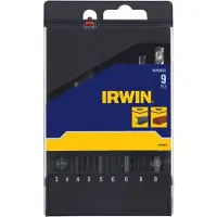 Irwin 9-teiliges Metall- und Steinbohrer-Set