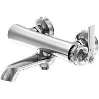 Steinberg Serie 350 Wannenarmatur, Aufputz, Ausladung 205mm, 2 Verbraucher, 3501100