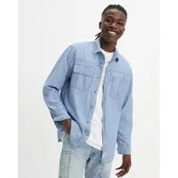 Levi's Long Sleeve Auburn Worker Shirt Blue Größe: S | Casual hemden Outlet | Herren | Braun