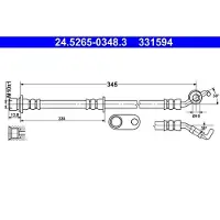 Ate Bremssattel 24.3381-1709.5