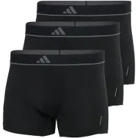 Adidas Herren Boxershorts, 3er Pack - Trunks, Active Micro Flex Eco, Logo, einfarbig