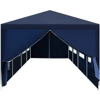 vidaXL Gartenzelt 3x12 m Blau - Pavillons & Partyzelte