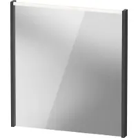 Duravit D-Code Spiegel, LED-Lichtfeld oben, 650x700mm, externer Lichtschalter notwendig, 5 W, DC7076049490000