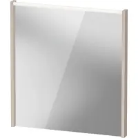 Duravit LED-Spiegel D-Code 2.0 65x70x5cm, 5 W, Tau matt, Lichtfeld oben