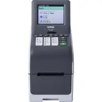 Brother Etikettendrucker TD-2350DSA203, Thermodirektdruck, 203 dpi, 152 mm/s, USB/LAN/Wi-Fi/Bluetooth, 3,5″ Farbdisplay, grau